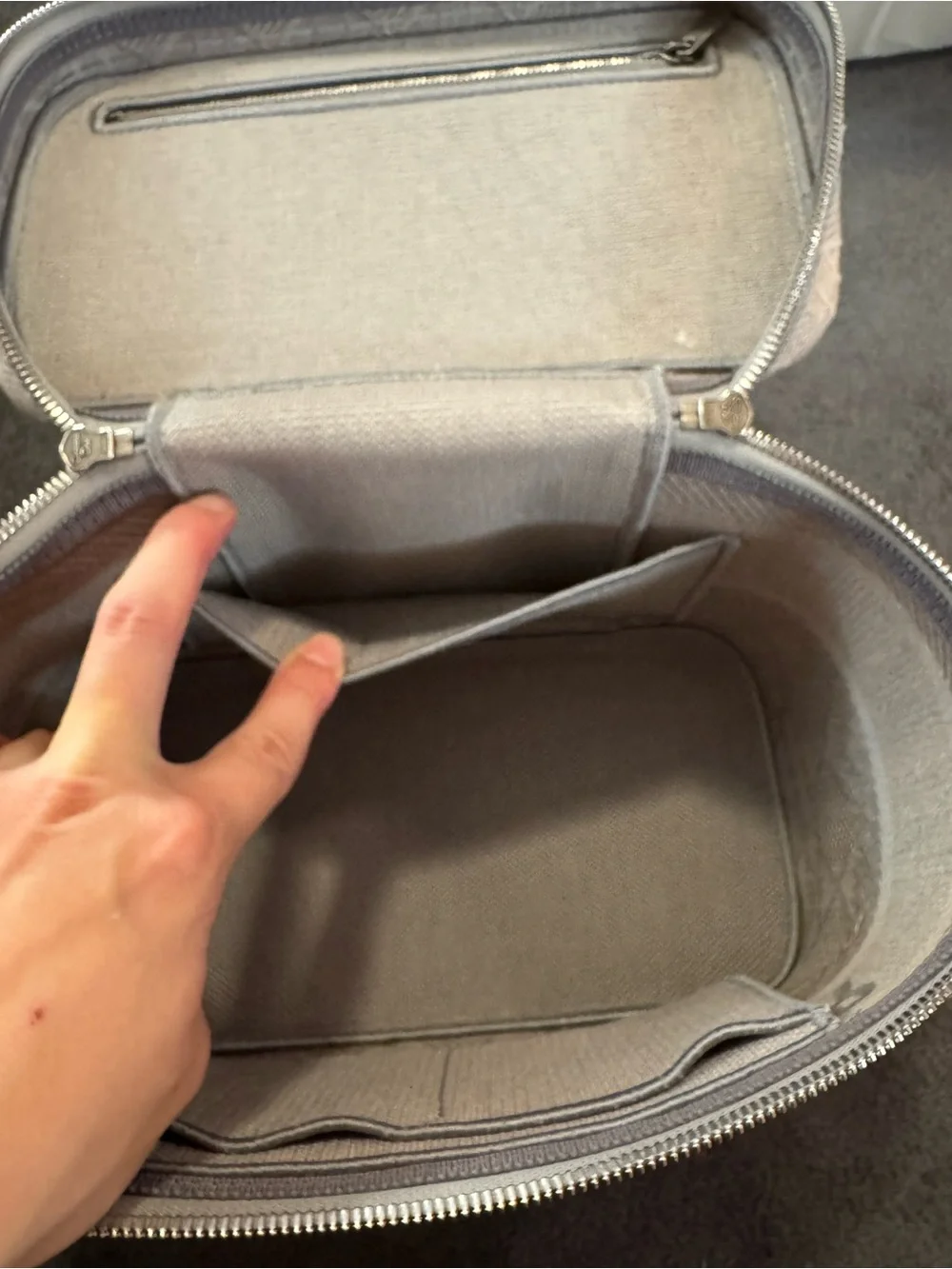 Dior Embroidered Canvas Vanity Case